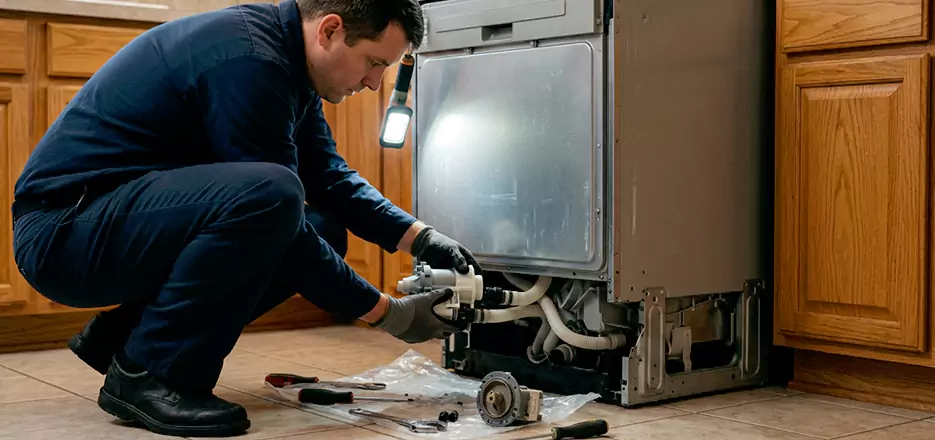 Dishwasher Drain Hose Repair in Norwalk