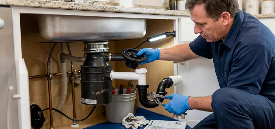 Garbage Disposal Splash Guard and Trap Installation in Norwalk