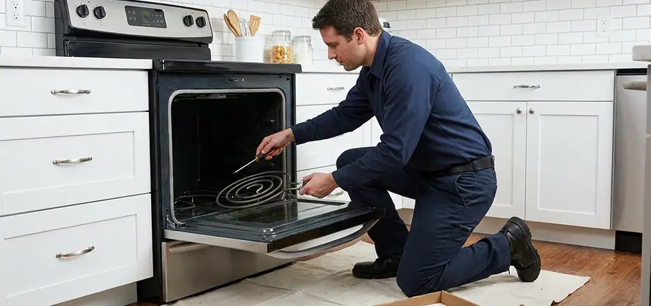 Oven Lower Heating Element Replacement in Norwalk